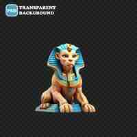 PSD sphinx icon isolated 3d render illustration