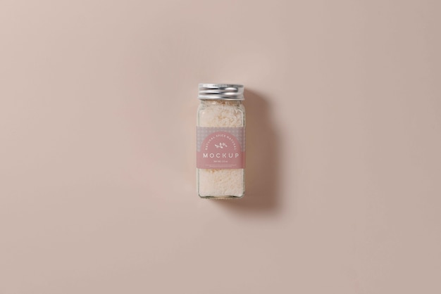 PSD spice label mockup design