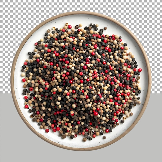 Spices in a Plate on Transparent background Ai Generated