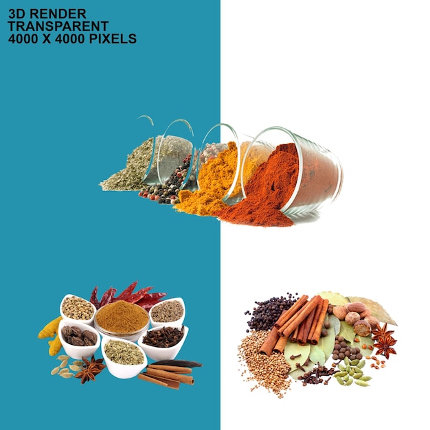 spices transparent background