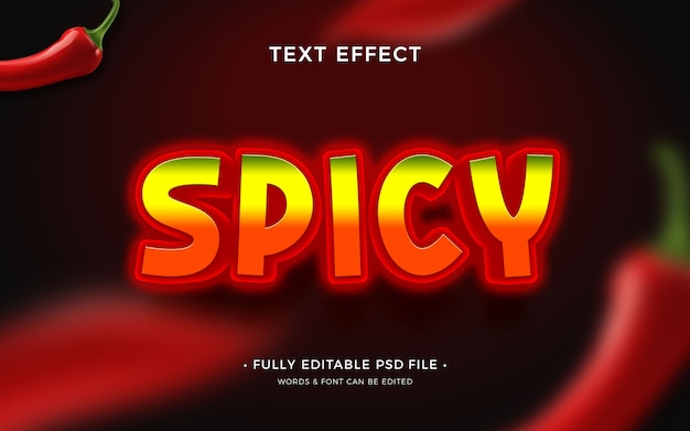 PSD spicy text effect
