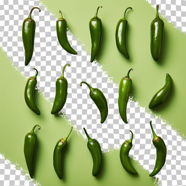 PSD spicy texture of green jalapenos