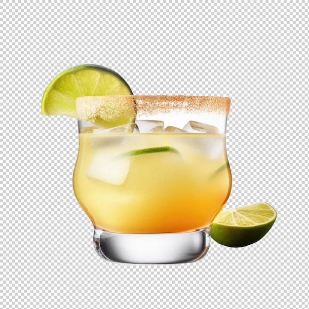 PSD 透明な背景に分離されたスパイシーなスイカ マルガリータ カクテル生成 ai