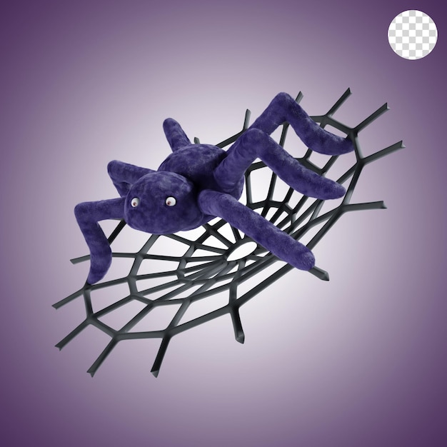 Spider halloween in purple theme