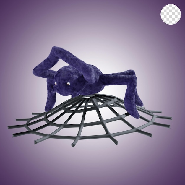 Spider halloween in purple theme