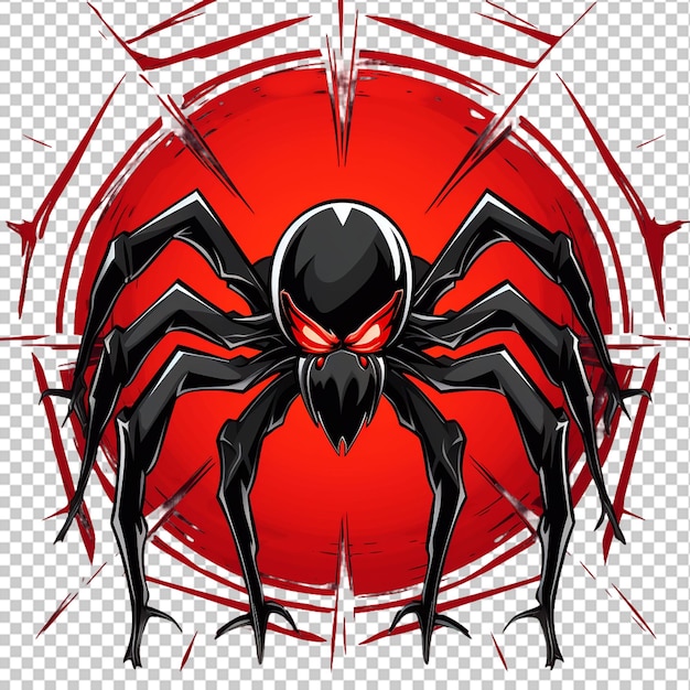 PSD 거미 마스코트 로고