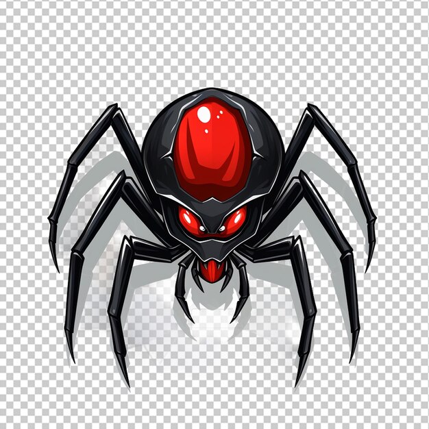 PSD spider mascot logo