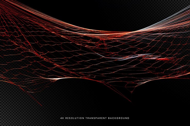 PSD spider net on transparent background