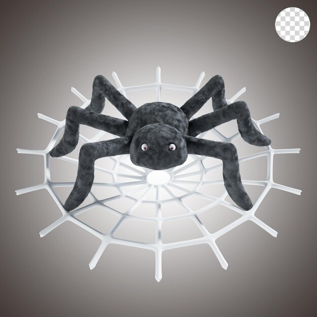 PSD spider scary halloween 3d render