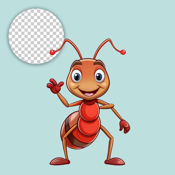 PSD spider on transparent background