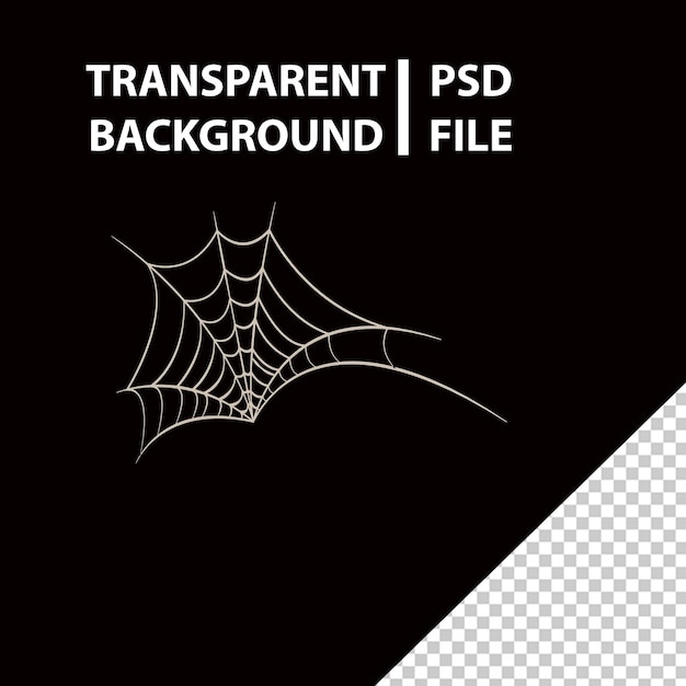 PSD spider web kreskówka png