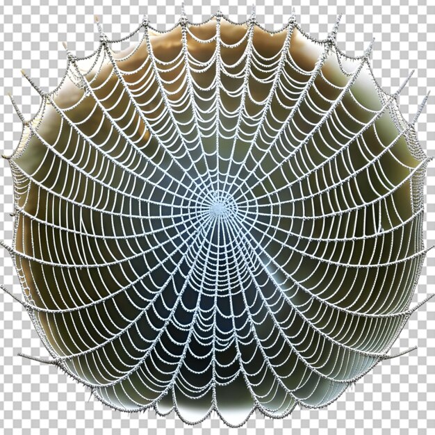 PSD spider web on transparent bg