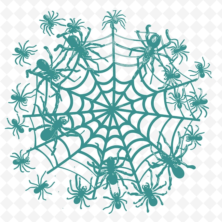 PSD a spider web with a spider web on it