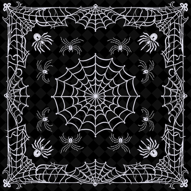 PSD a spider web with a spider web on it
