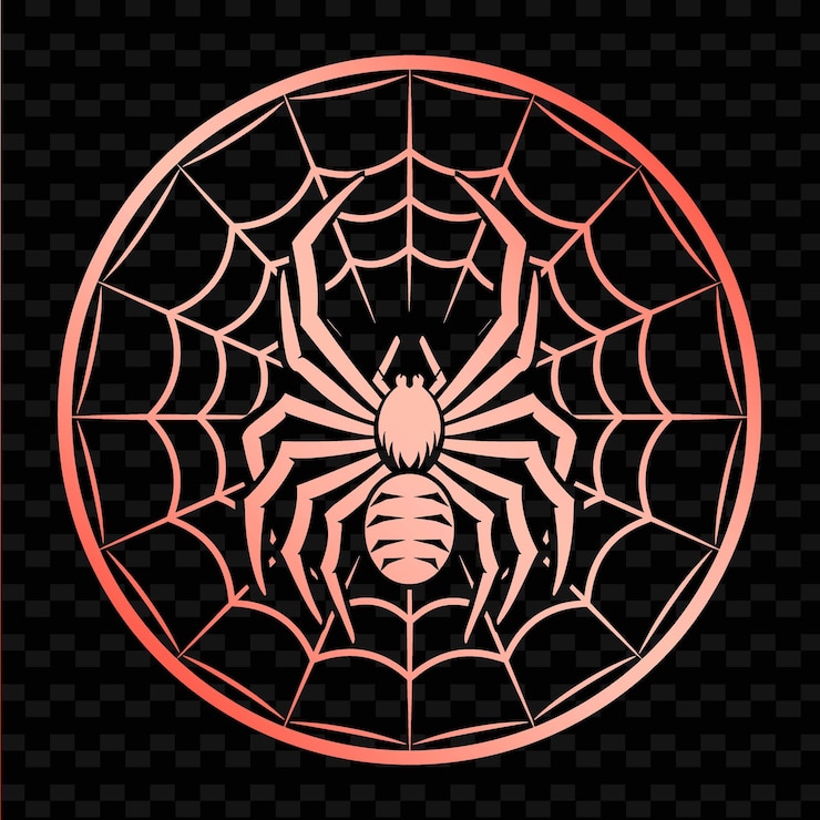 PSD spider web with a spider web that says spider on it