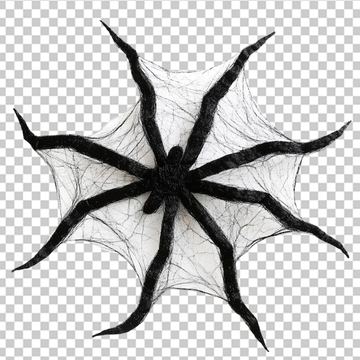 PSD spiders on web