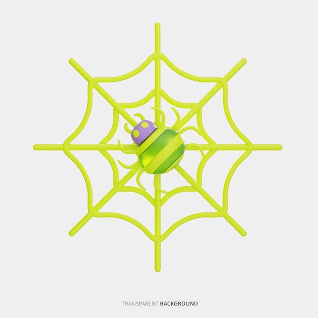 PSD spiderweb 3d icon