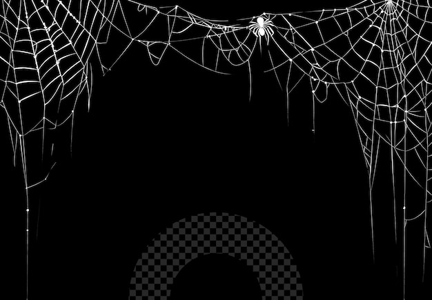 spinnenweb met een spinnenweb dat er aan hangt