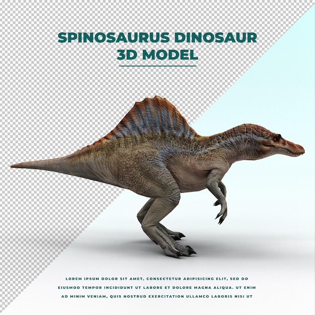 PSD spinosaurus dinosaur