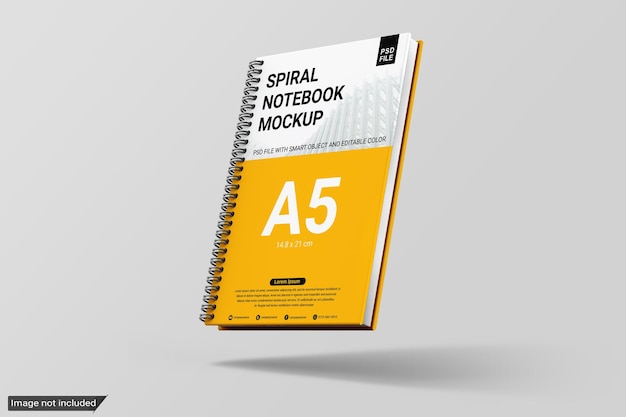 Spiraal notebook mockup