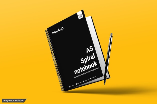 Spiraal Notebook Mockup