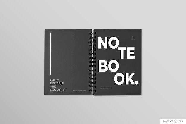 Spiraal notebook mockup