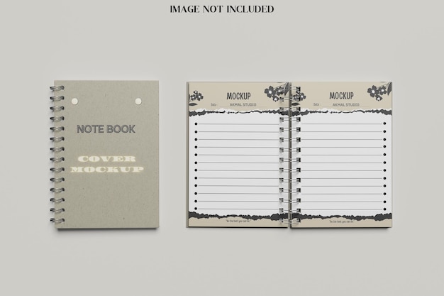 Spiraal notebook mockup