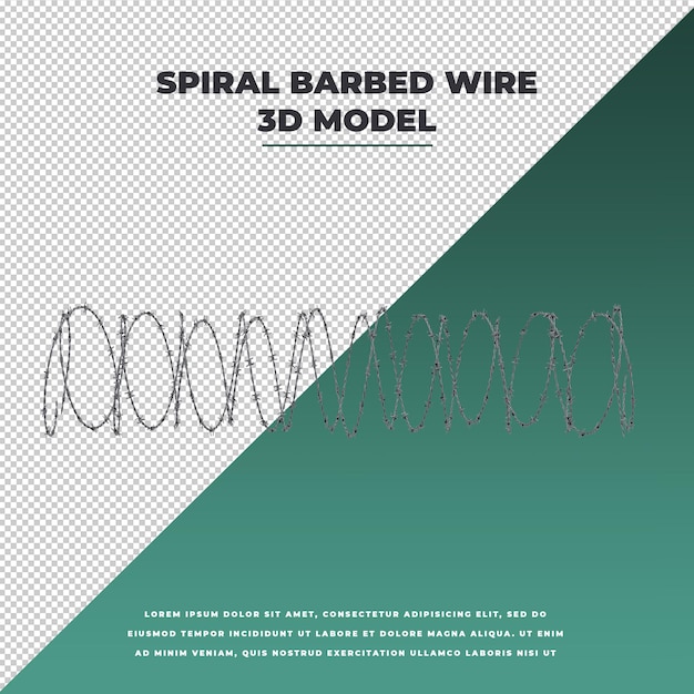 PSD spiral barbed wire