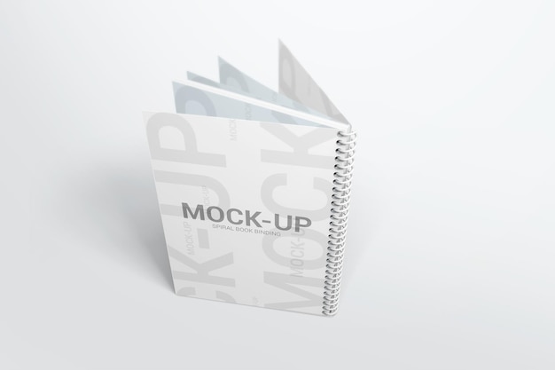 Spiral book mockups psd