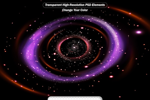 PSD 깊은 우주 물체의 나선형 은하 3d 일러스트레이션