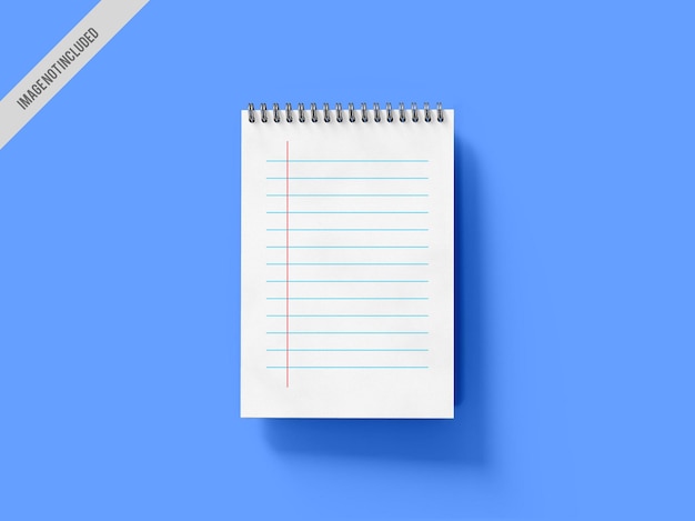 Spiral notebook mockup