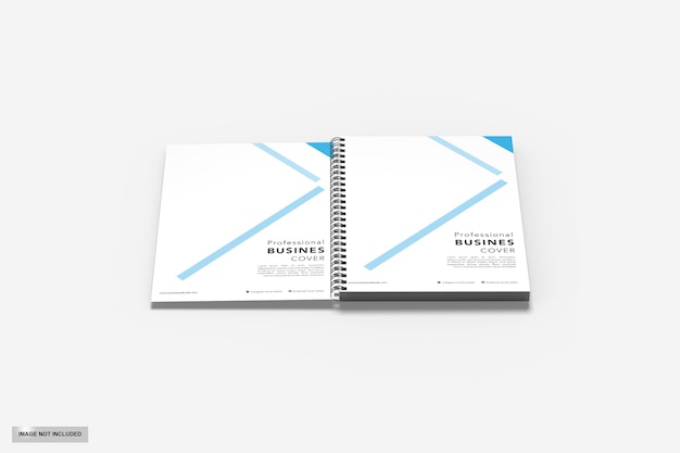 Spiral notebook mockup