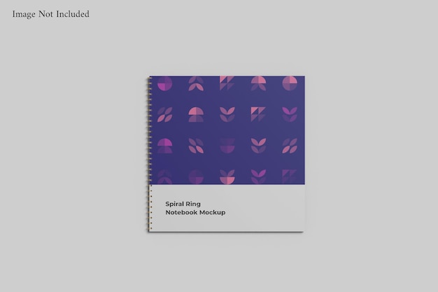 Spiral notebook mockup