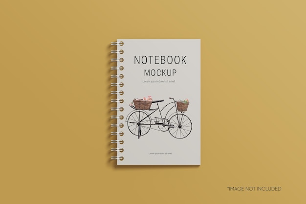 Spiral notebook mockup