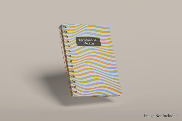 PSD spiral notebook mockup