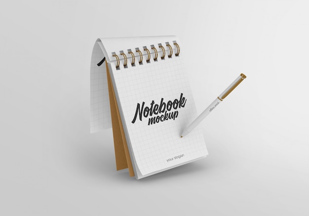 Spiral notebook mockup