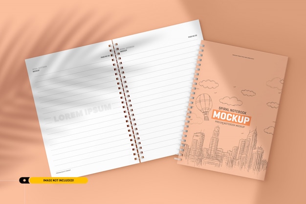 Spiral Notebook Mockup