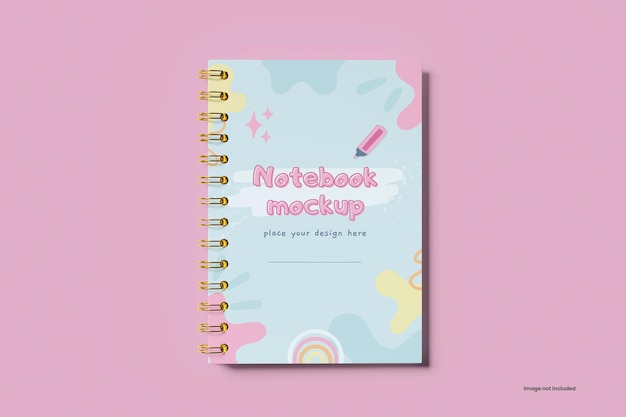 Spiral notebook mocup