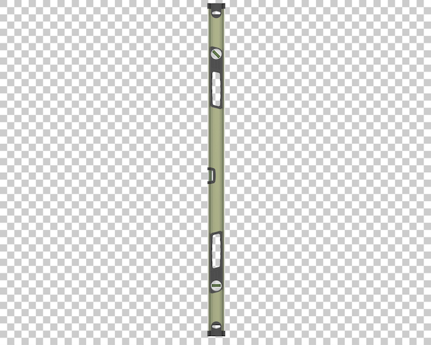 Spirit level isolated on transparent background 3d rendering illustration
