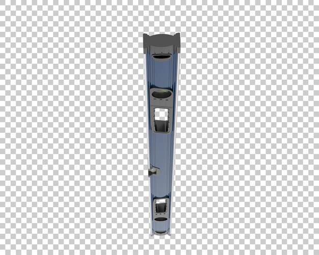 PSD spirit level isolated on transparent background 3d rendering illustration