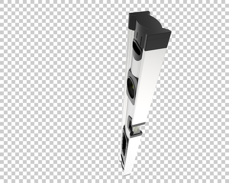 PSD spirit level isolated on transparent background 3d rendering illustration