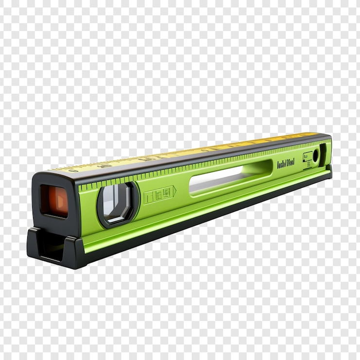 PSD spirit level isolated on transparent background