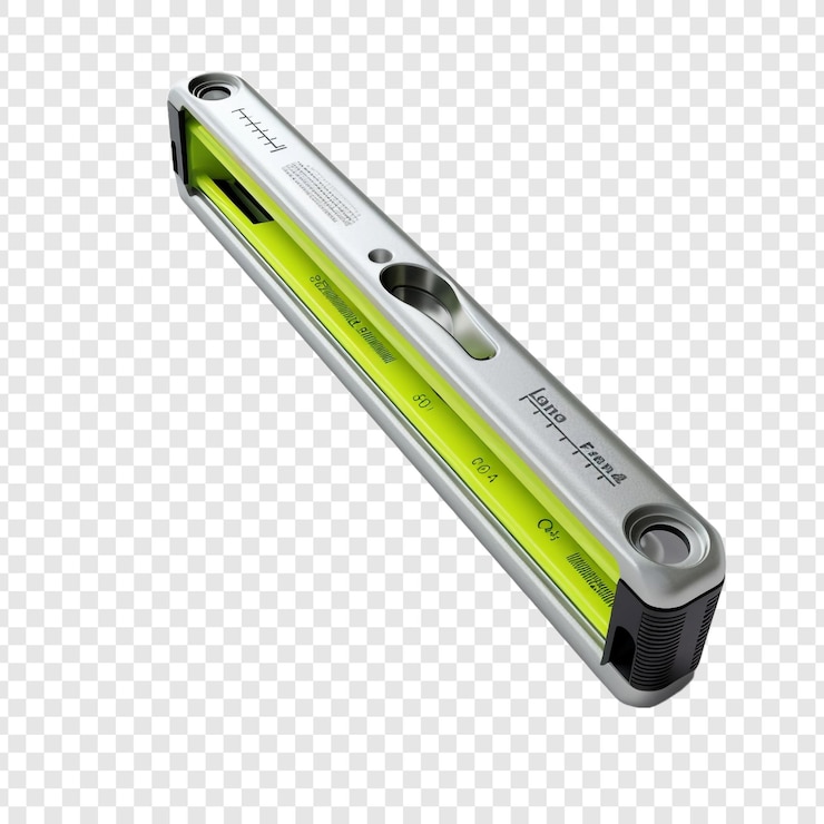 PSD spirit level isolated on transparent background
