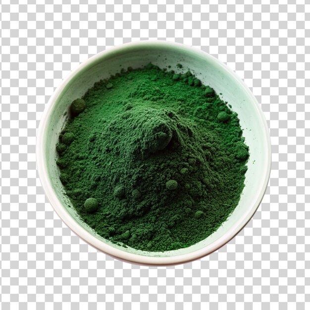 PSD スピルリーナ・クロレラ (spirulina chlorella) は透明な背景に分離された藻類です