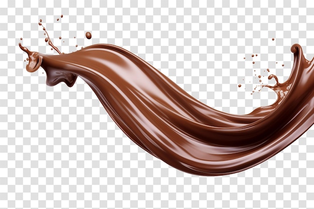 Uno spruzzo di cioccolato con la parola 