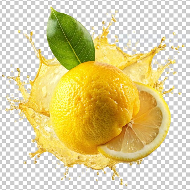 A splash of lemon and lemon png