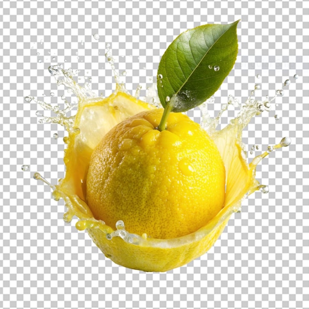 A splash of lemon and lemon png