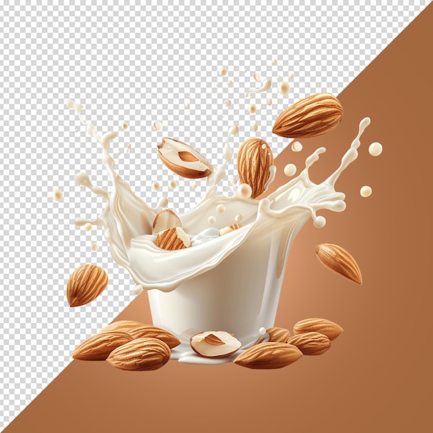 PSD a splash of milk and almonds