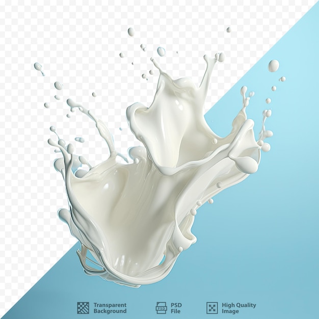 A splash of milk is shown with the words milk.