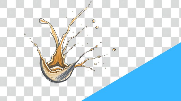 a splash of orange juice is being poured on a gray background